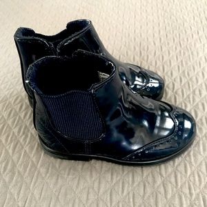 Girls Navy Zara boots